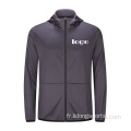 Logo personnalisé Plain Men&#39;s Zip Up Zipper Hoodies